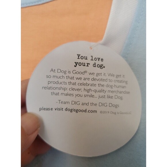 Dog Is Good Never Sleep Alone Short Sleeve V-Neck Sleep Shirt 2XL 3XL Cotton - Picture 5 of 16